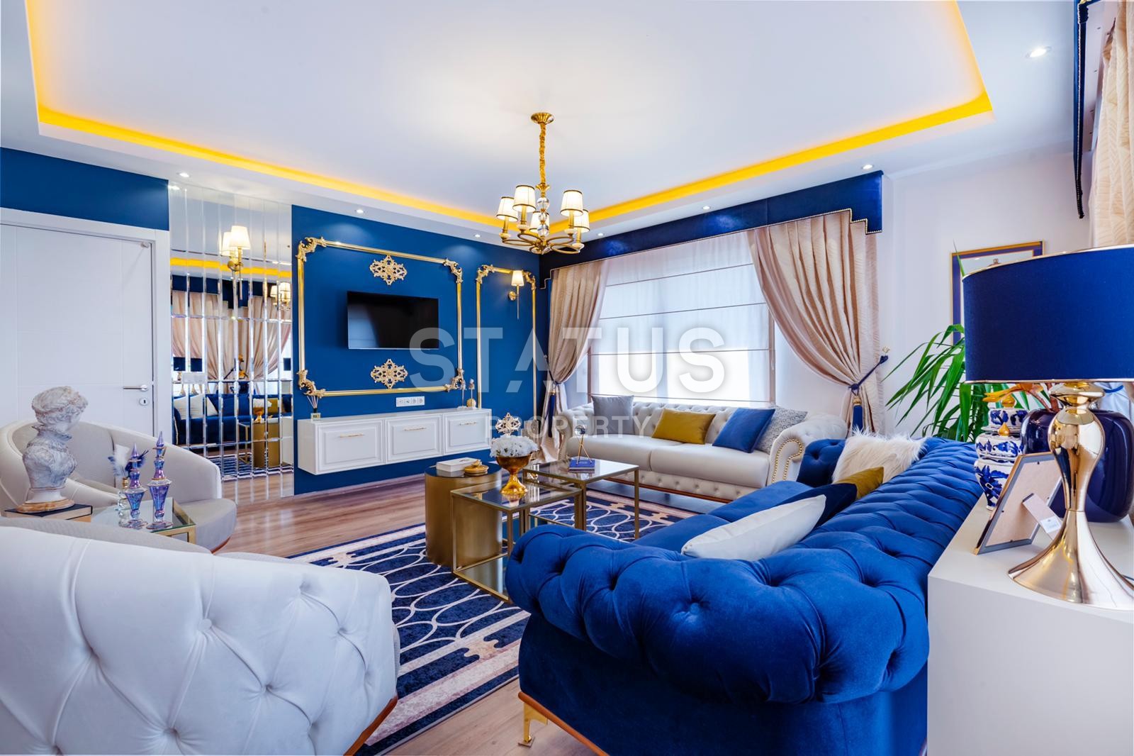 Шикарные апартаменты 2+1 с дизайнерским ремонтом, 100 м2 фото 3