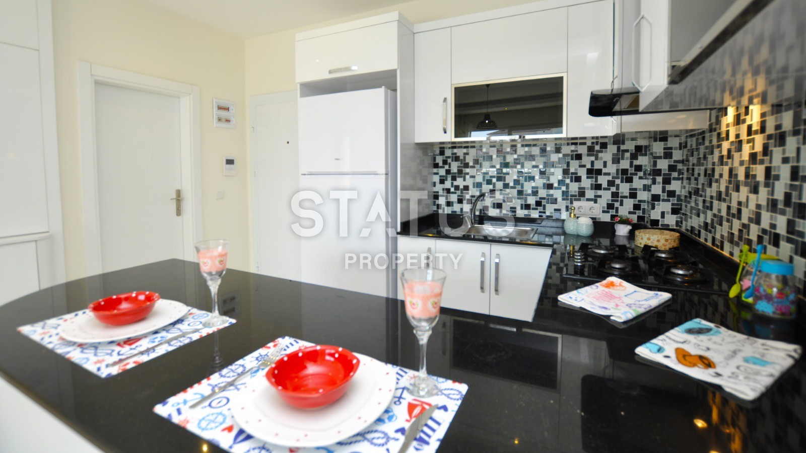 Квартира с мебелью в комплексе с бассейном в Махмутларе. 75 кв.м. фото 13