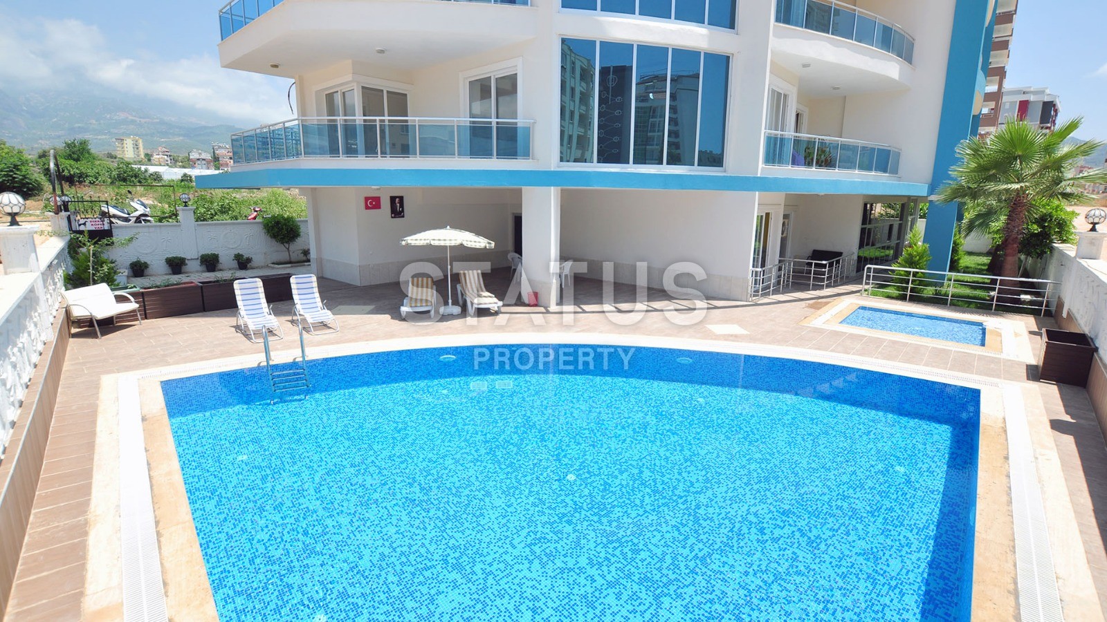 Квартира с мебелью в комплексе с бассейном в Махмутларе. 75 кв.м. фото 18