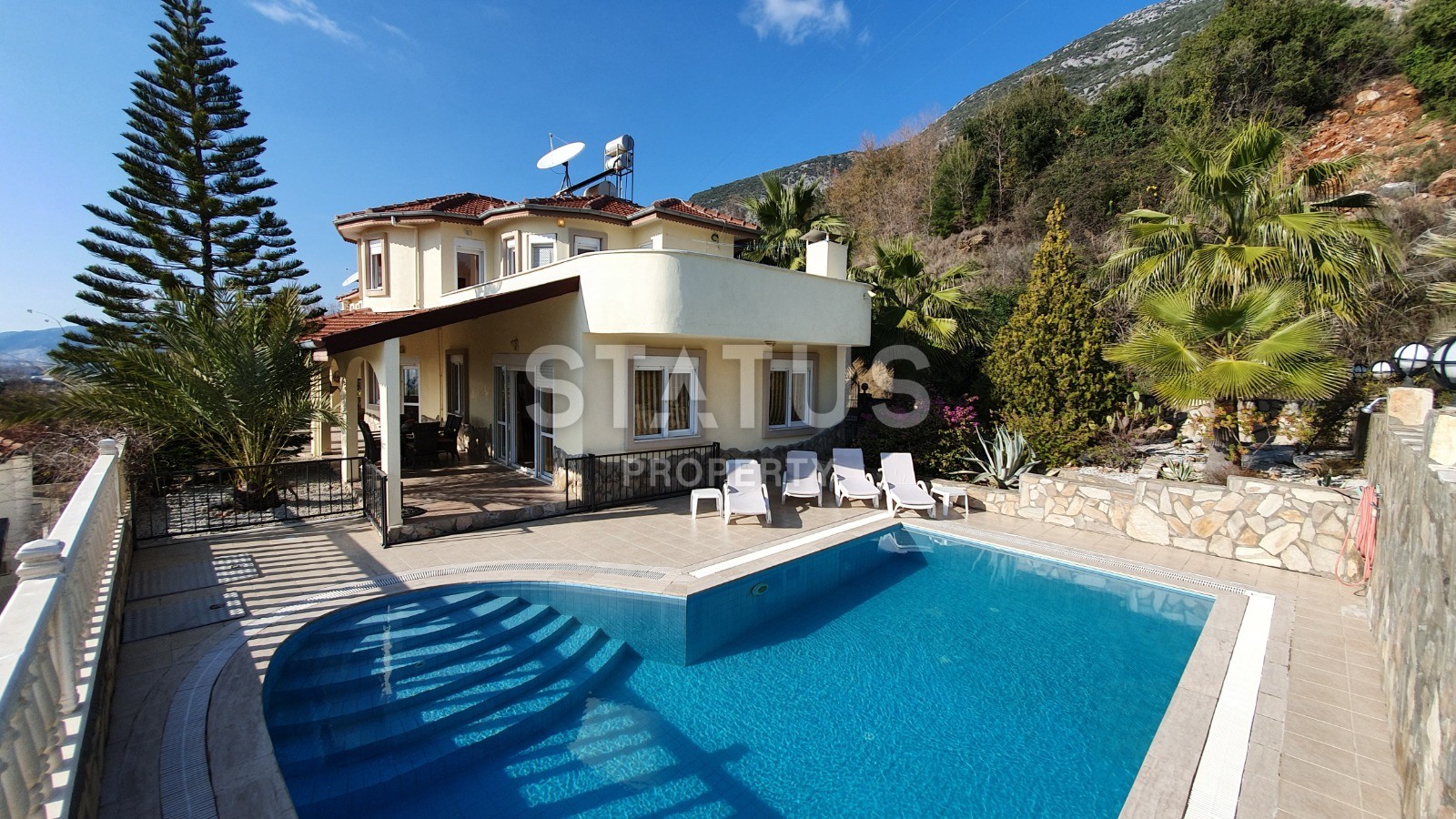 Просторная вилла 3+1 с видом на море в Кестель фото 19