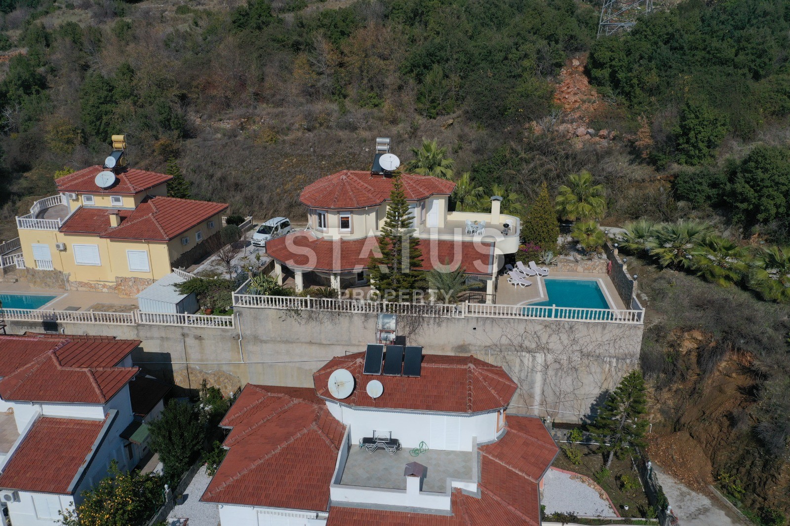 Просторная вилла 3+1 с видом на море в Кестель фото 24