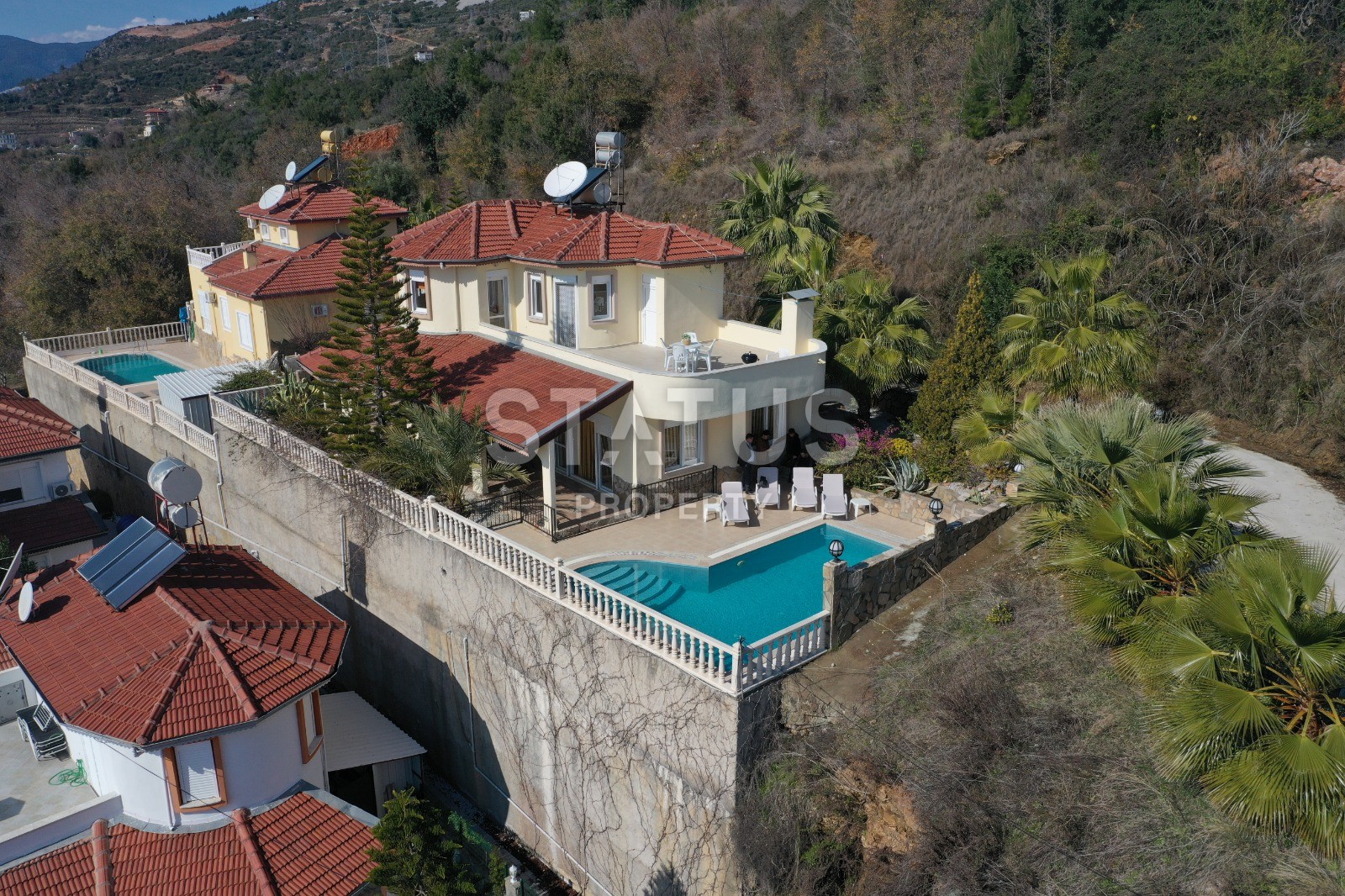 Просторная вилла 3+1 с видом на море в Кестель фото 25