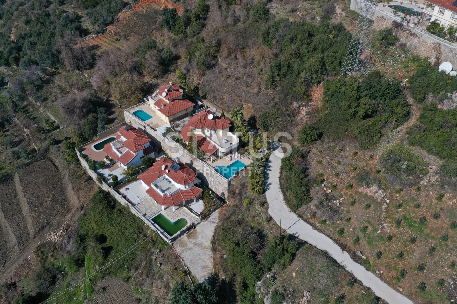 Просторная вилла 3+1 с видом на море в Кестель фото 26