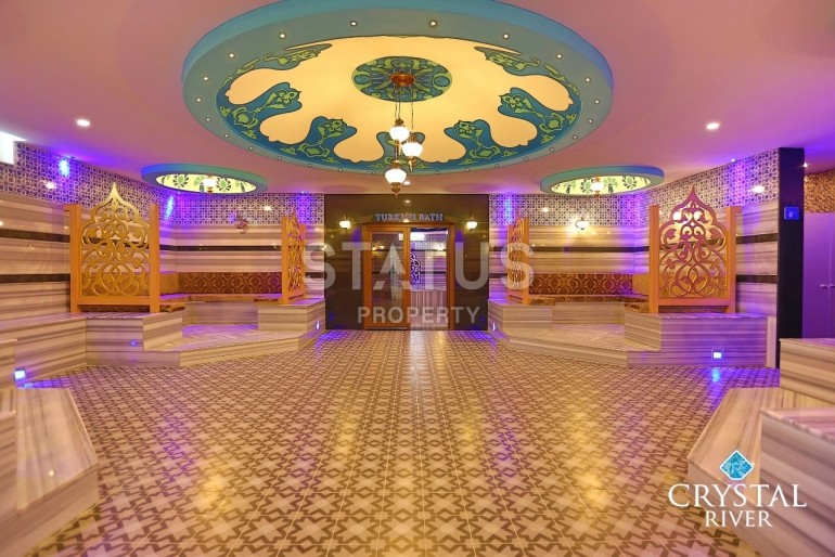 Две квартиры 1+1 в элитном комплексе с хорошей инфраструктурой, 65 м2. Оба, Алания. фото 4