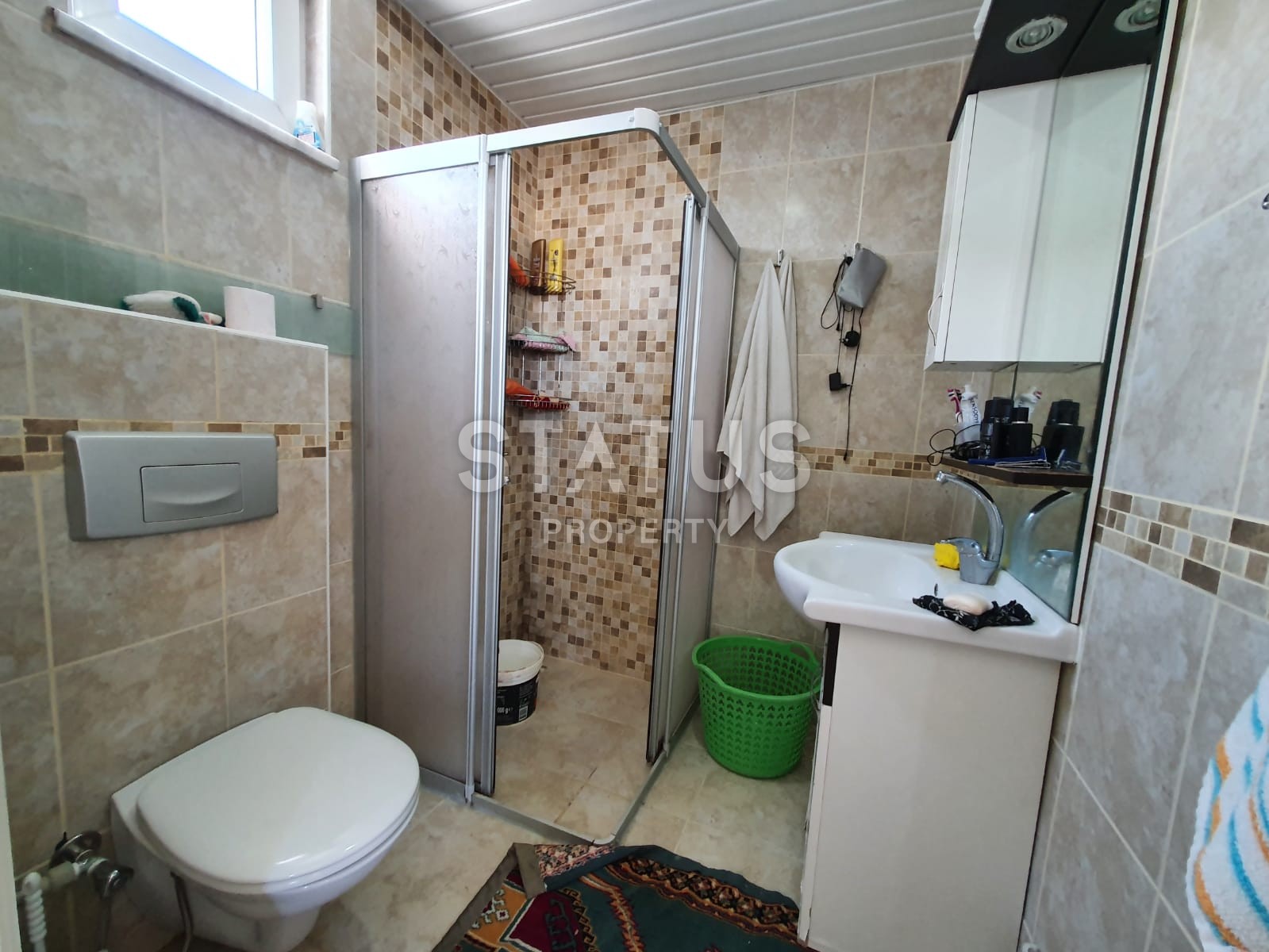 Трёхкомнатная квартира в Махмутларе с видом на море и горы фото 23