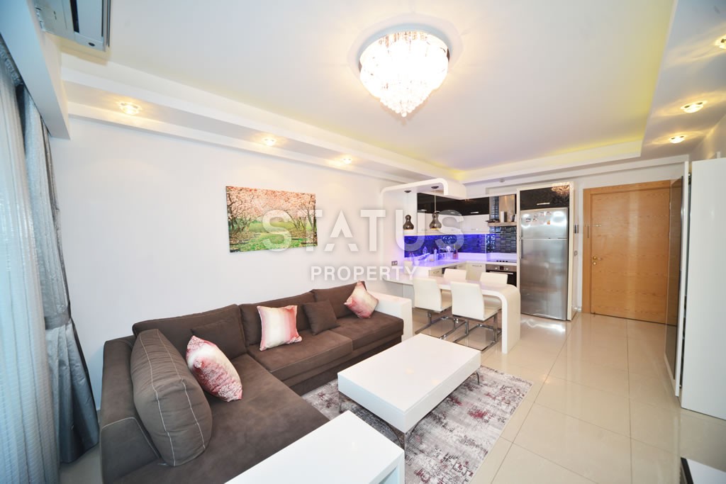 Двухкомнатная квартира с видом на горы в шикарном комплексе, 73 м2 в Махмутларе. фото 28