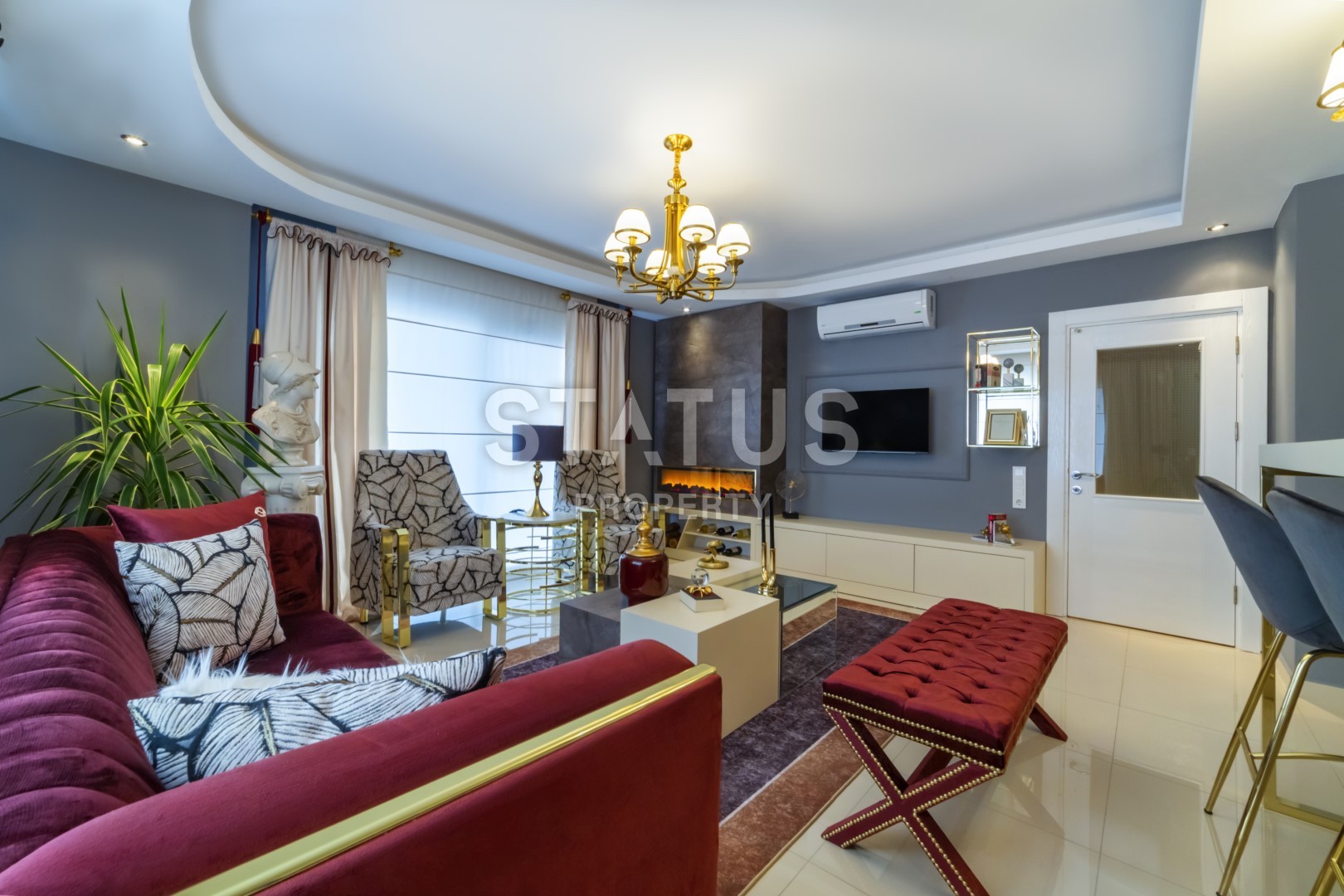 Меблированные апартаменты 2+1 с видом на море, 120 м2. Махмутлар, Алания. фото 1
