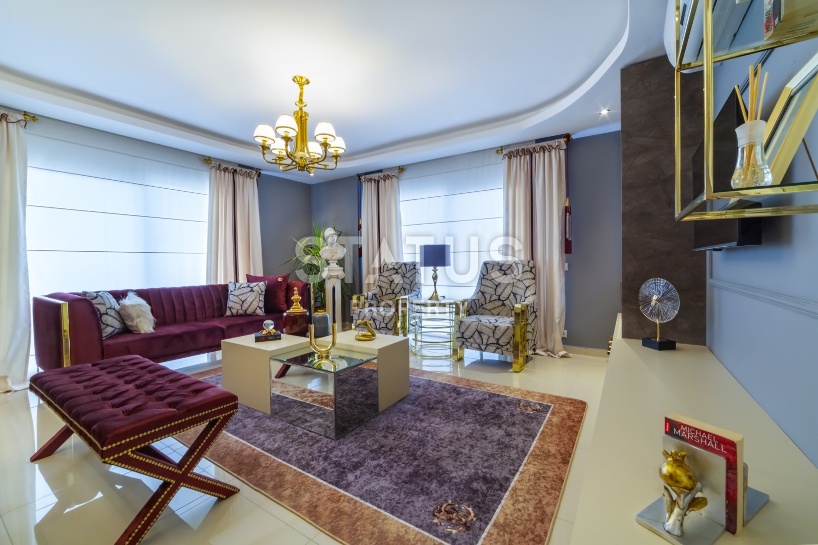 Меблированные апартаменты 2+1 с видом на море, 120 м2. Махмутлар, Алания. фото 7