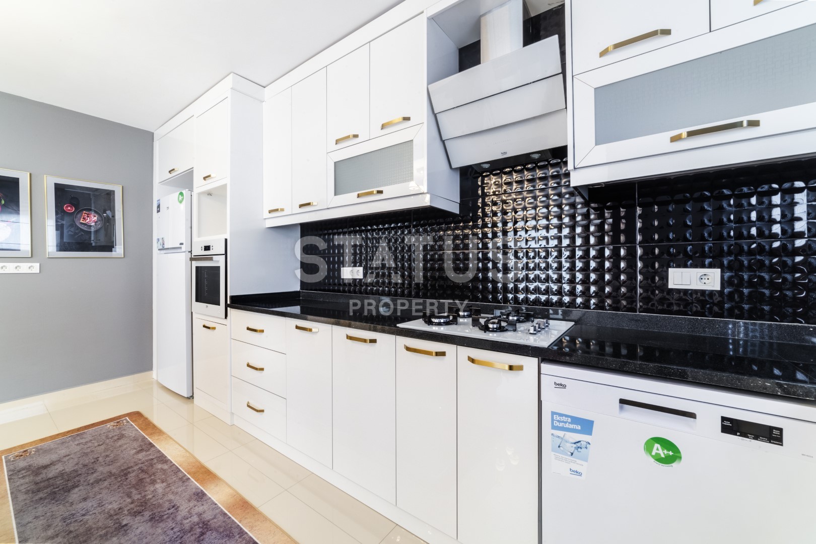 Меблированные апартаменты 2+1 с видом на море, 120 м2. Махмутлар, Алания. фото 14