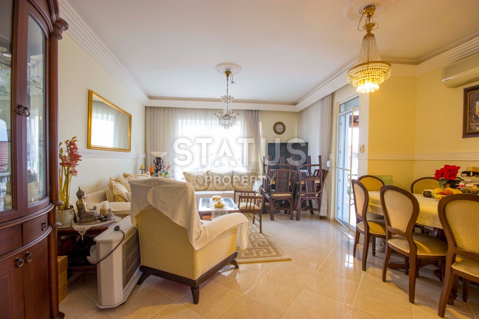 Villa 3+1 in a complex with a swimming pool and a green area, 140 m2. Kargicak, Alanya. фото 5