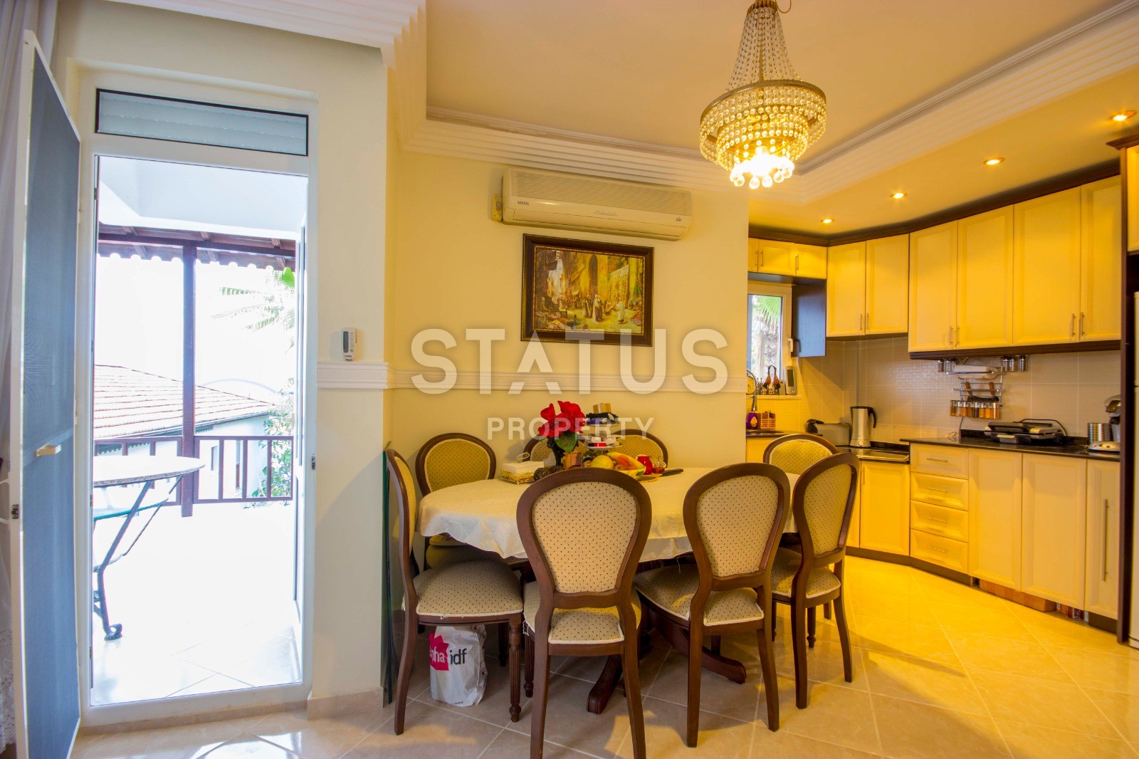 Villa 3+1 in a complex with a swimming pool and a green area, 140 m2. Kargicak, Alanya. фото 7