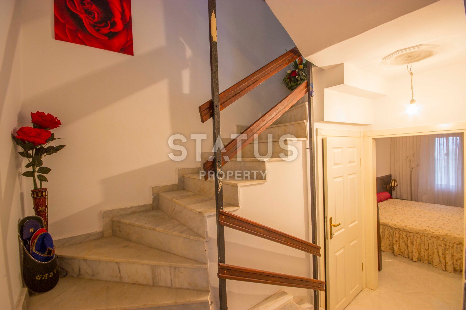 Villa 3+1 in a complex with a swimming pool and a green area, 140 m2. Kargicak, Alanya. фото 8