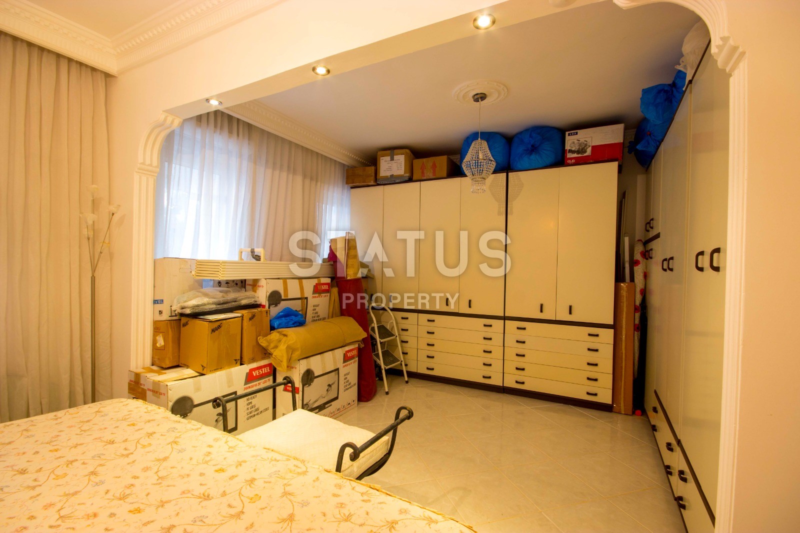 Villa 3+1 in a complex with a swimming pool and a green area, 140 m2. Kargicak, Alanya. фото 12