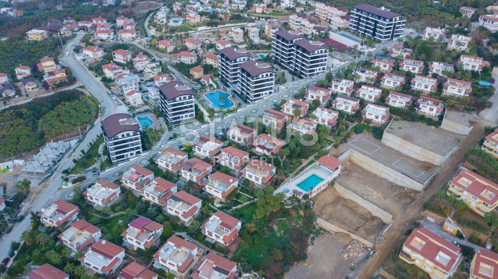 Villa 3+1 in a complex with a swimming pool and a green area, 140 m2. Kargicak, Alanya. фото 26