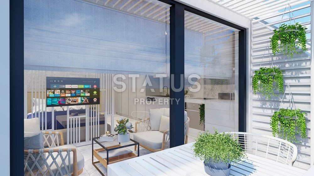 Apartments 0+1 and 1+1 in a complex under construction in the center of Alanya. фото 8