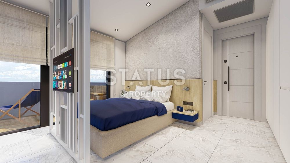 Apartments 0+1 and 1+1 in a complex under construction in the center of Alanya. фото 13