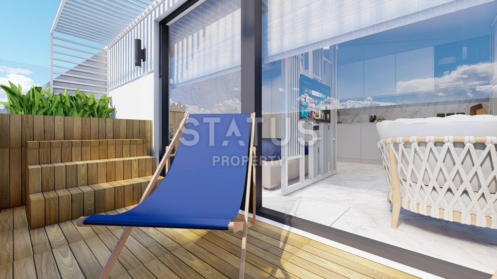 Apartments 0+1 and 1+1 in a complex under construction in the center of Alanya. фото 16