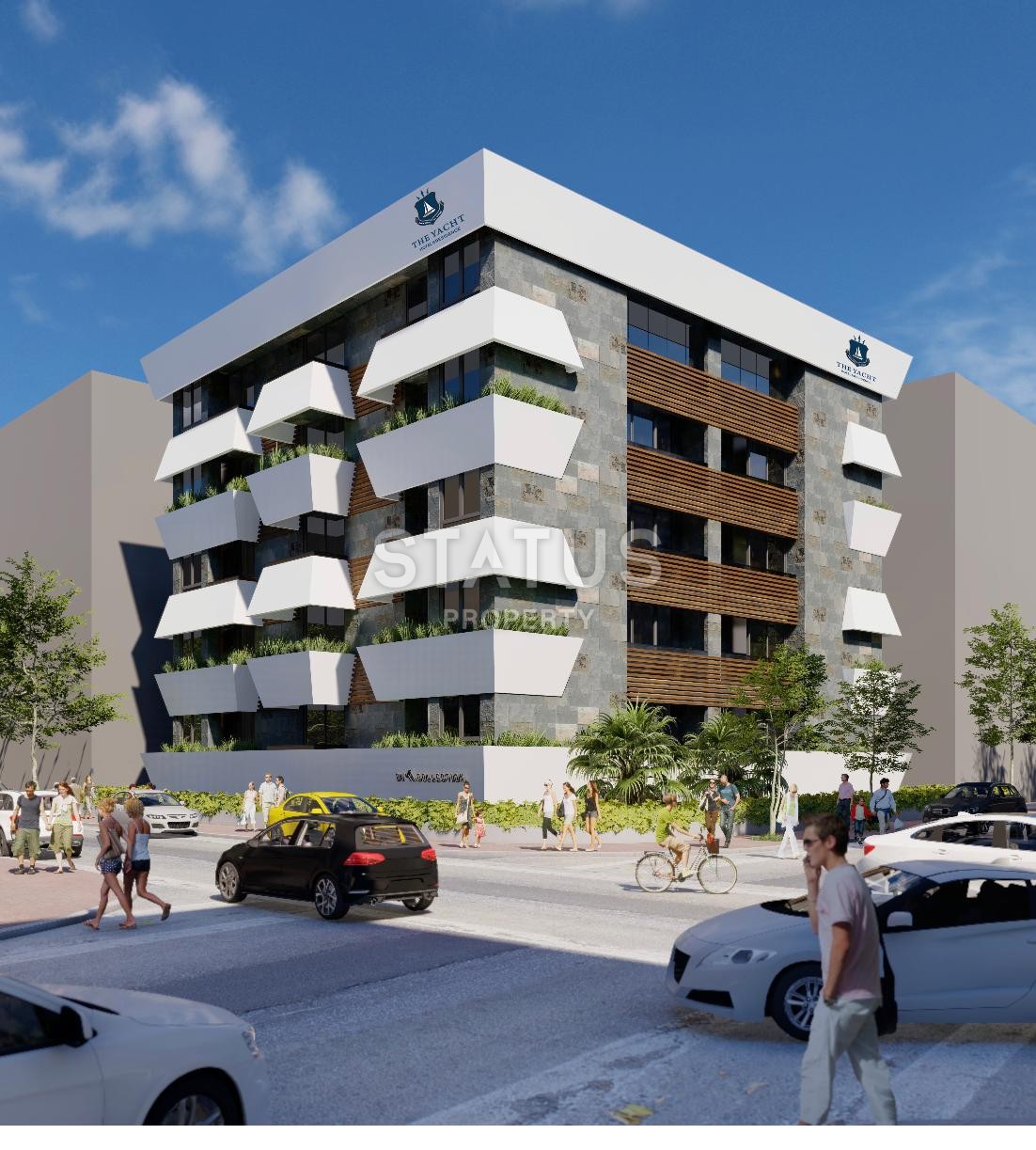 Apartments 0+1 and 1+1 in a complex under construction in the center of Alanya. фото 18