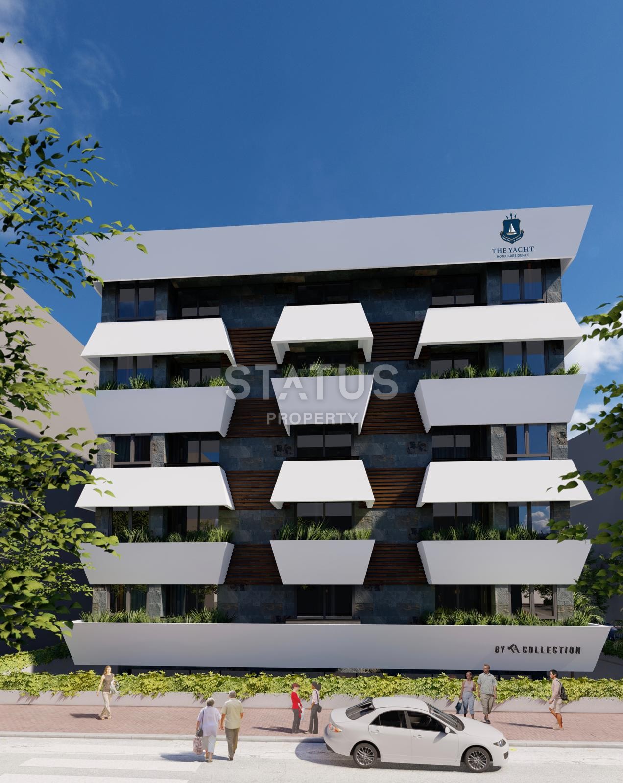 Apartments 0+1 and 1+1 in a complex under construction in the center of Alanya. фото 19