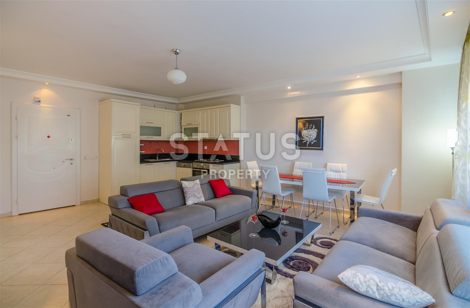 Stylish apartment with a sea view in a luxury complex in the Avsallar area 70 sq.m. фото 6