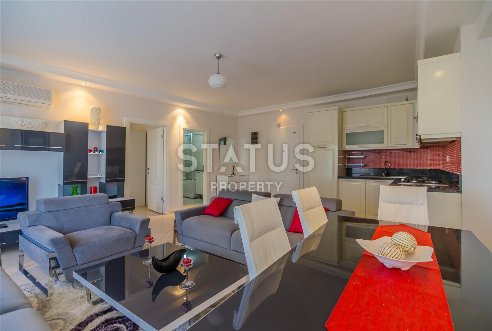 Stylish apartment with a sea view in a luxury complex in the Avsallar area 70 sq.m. фото 9