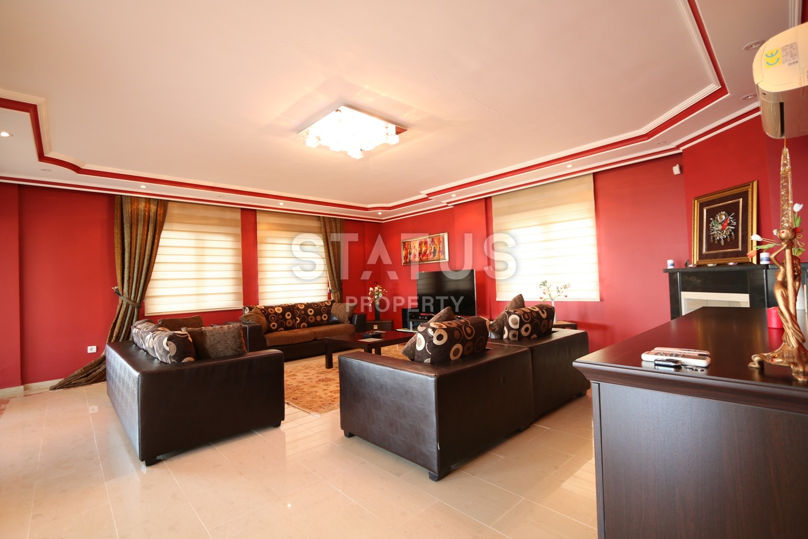 Потрясающая вилла с видом на Средиземное море и всю Алании. 230 кв.м. фото 21