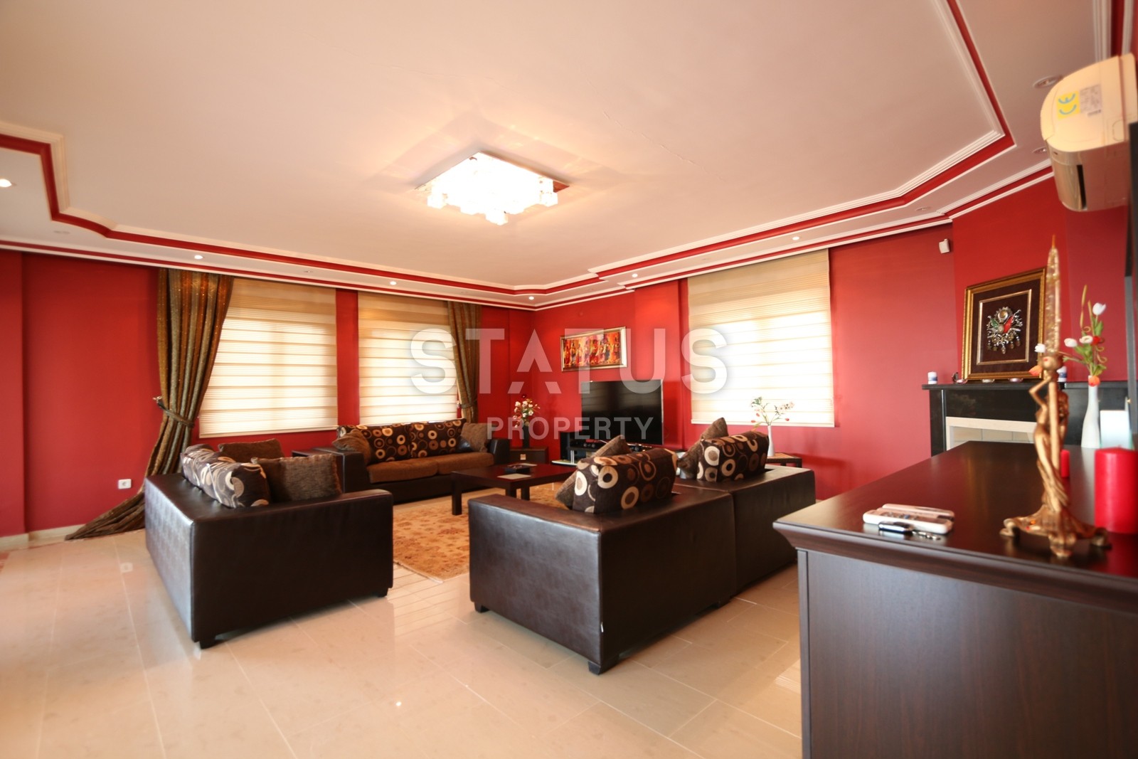 Потрясающая вилла с видом на Средиземное море и всю Алании. 230 кв.м. фото 22