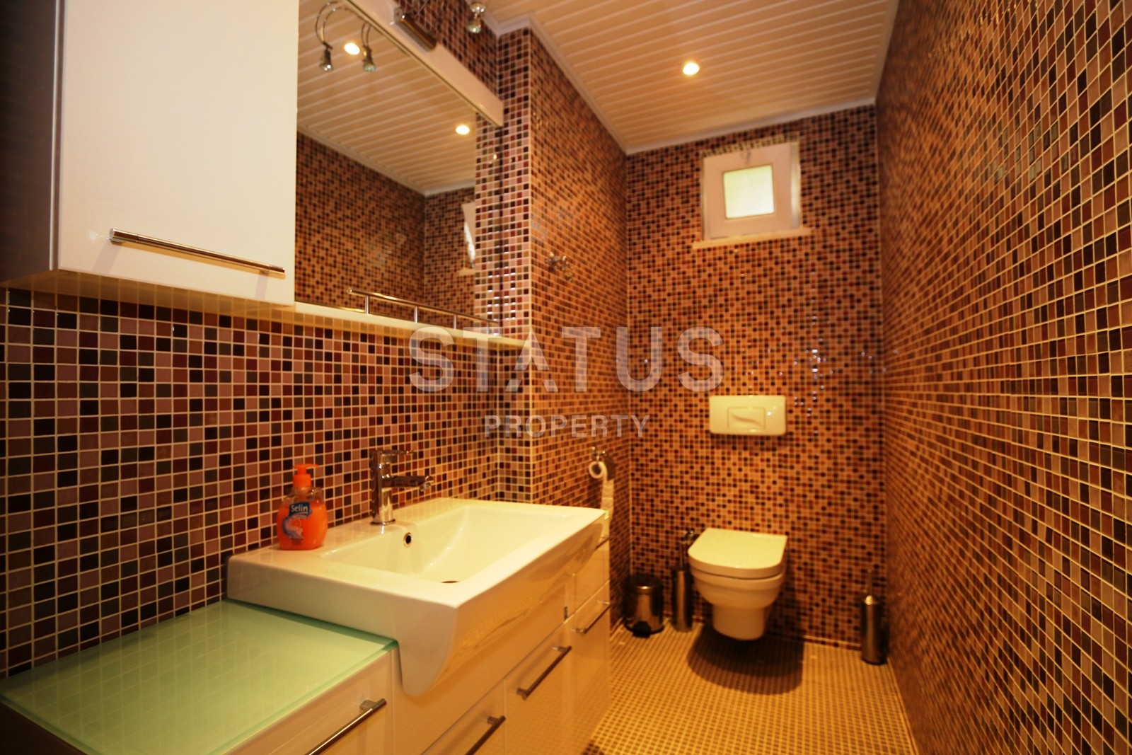 Потрясающая вилла с видом на Средиземное море и всю Алании. 230 кв.м. фото 29