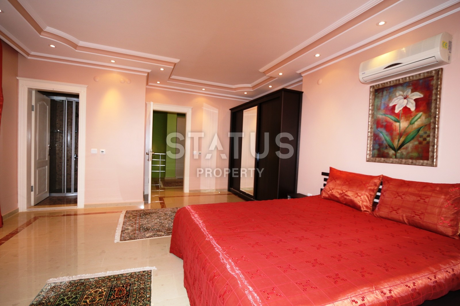 Потрясающая вилла с видом на Средиземное море и всю Алании. 230 кв.м. фото 33