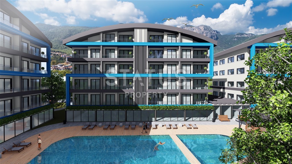 Апартаменты 1+1 в элитном комплексе, 55 м2. Оба, Алания. фото 1