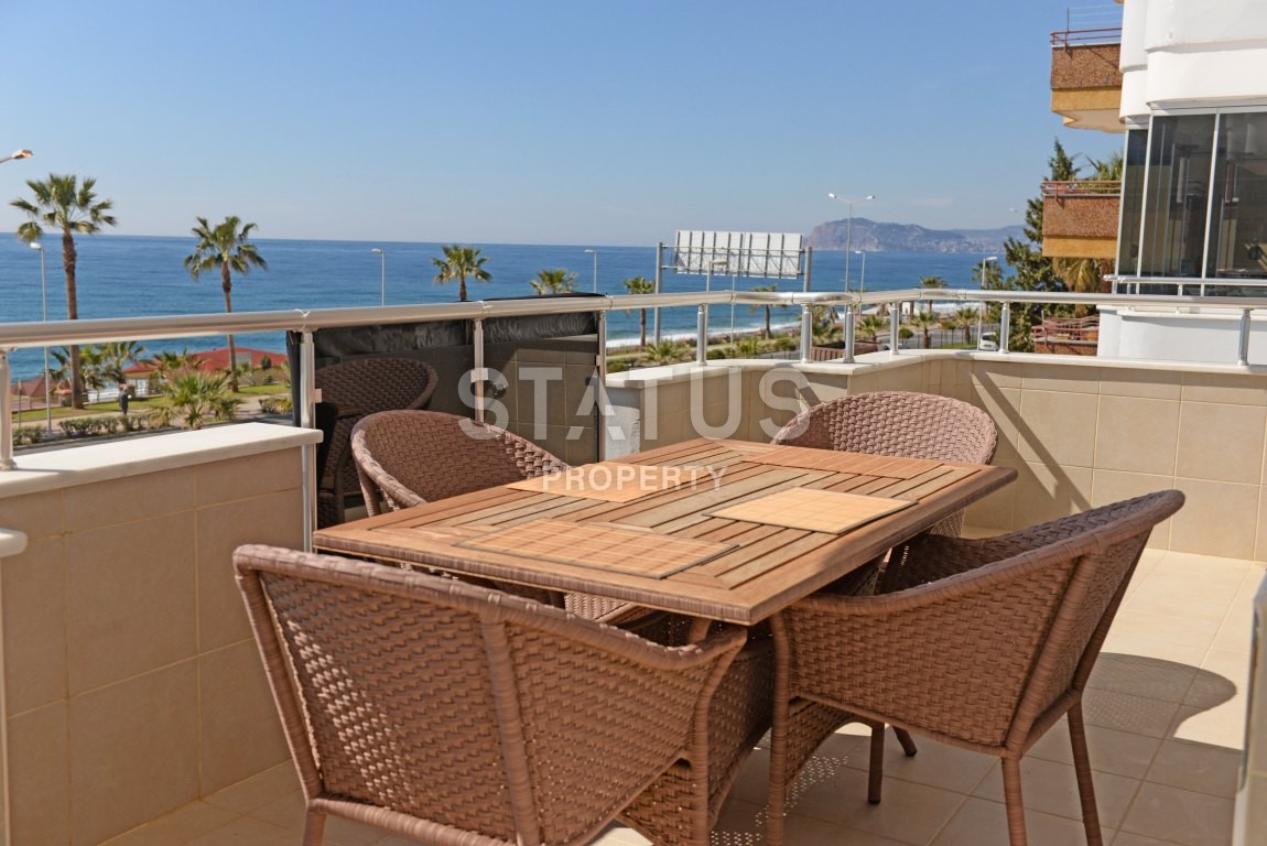 Прямой вид на море! Первая линия! Трехкомнатная квартира с мебелью в районе Махмутлар фото 16