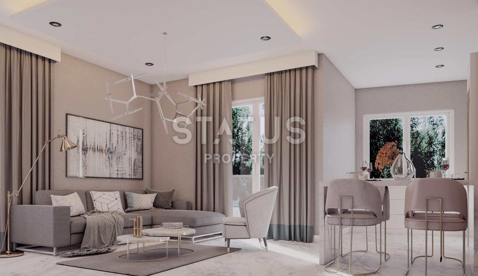 Новый инвестиционный проект в районе Махмутлар, квартиры планировок 1+1, 2+1, 3+1, площадь 45-170м2 фото 4