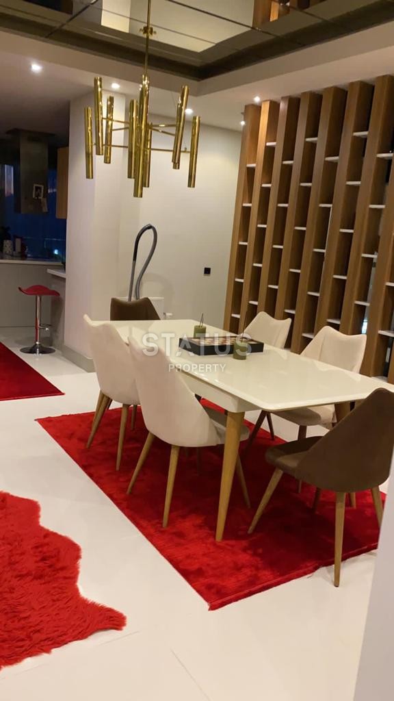 Шикарная вилла планировки 3+1, 1040м2 с собственной территорией, завораживающий вид на крепость Алании, районе Тепе фото 12