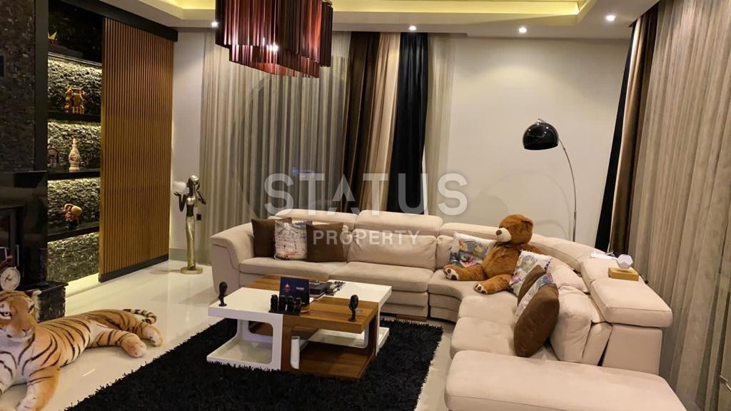 Шикарная вилла планировки 3+1, 1040м2 с собственной территорией, завораживающий вид на крепость Алании, районе Тепе фото 22