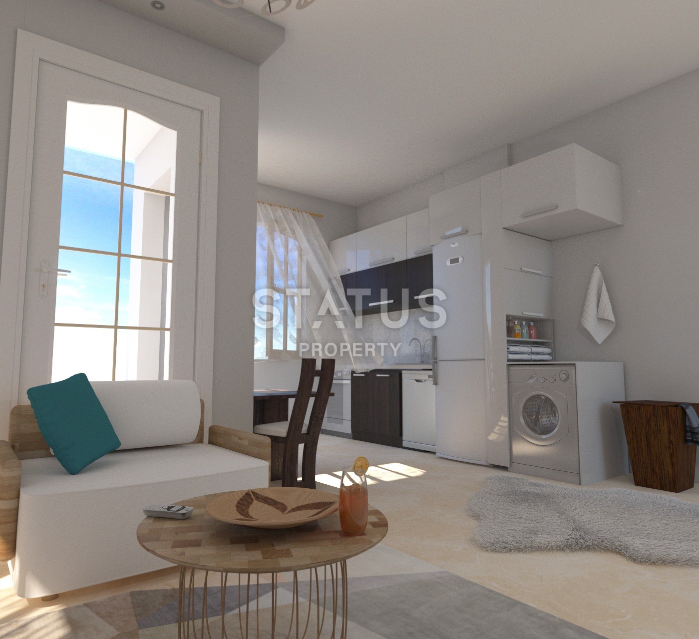 Апартаменты 1+1 в новом комплексе в центре Махмутлара, 45 м2. фото 11