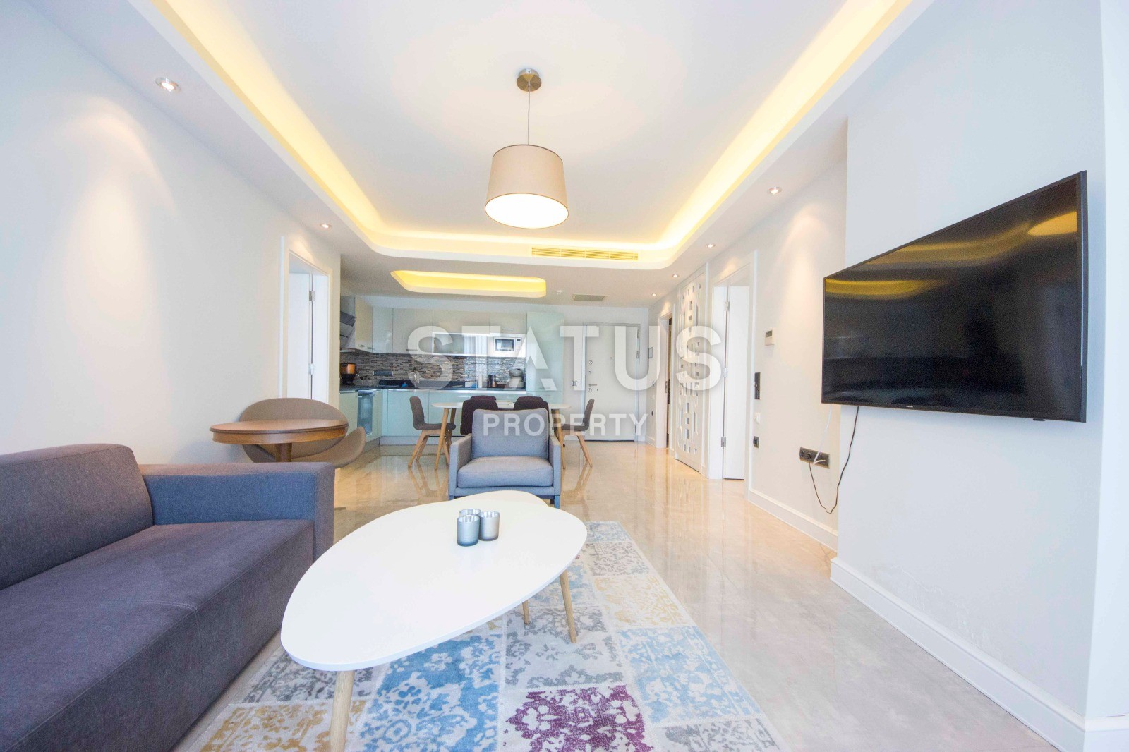 Просторная квартира планировки 2+1, 156 м 2 в комплексе класса люкс отельного типа с собственным пляжем, район Конаклы, Аланья фото 6