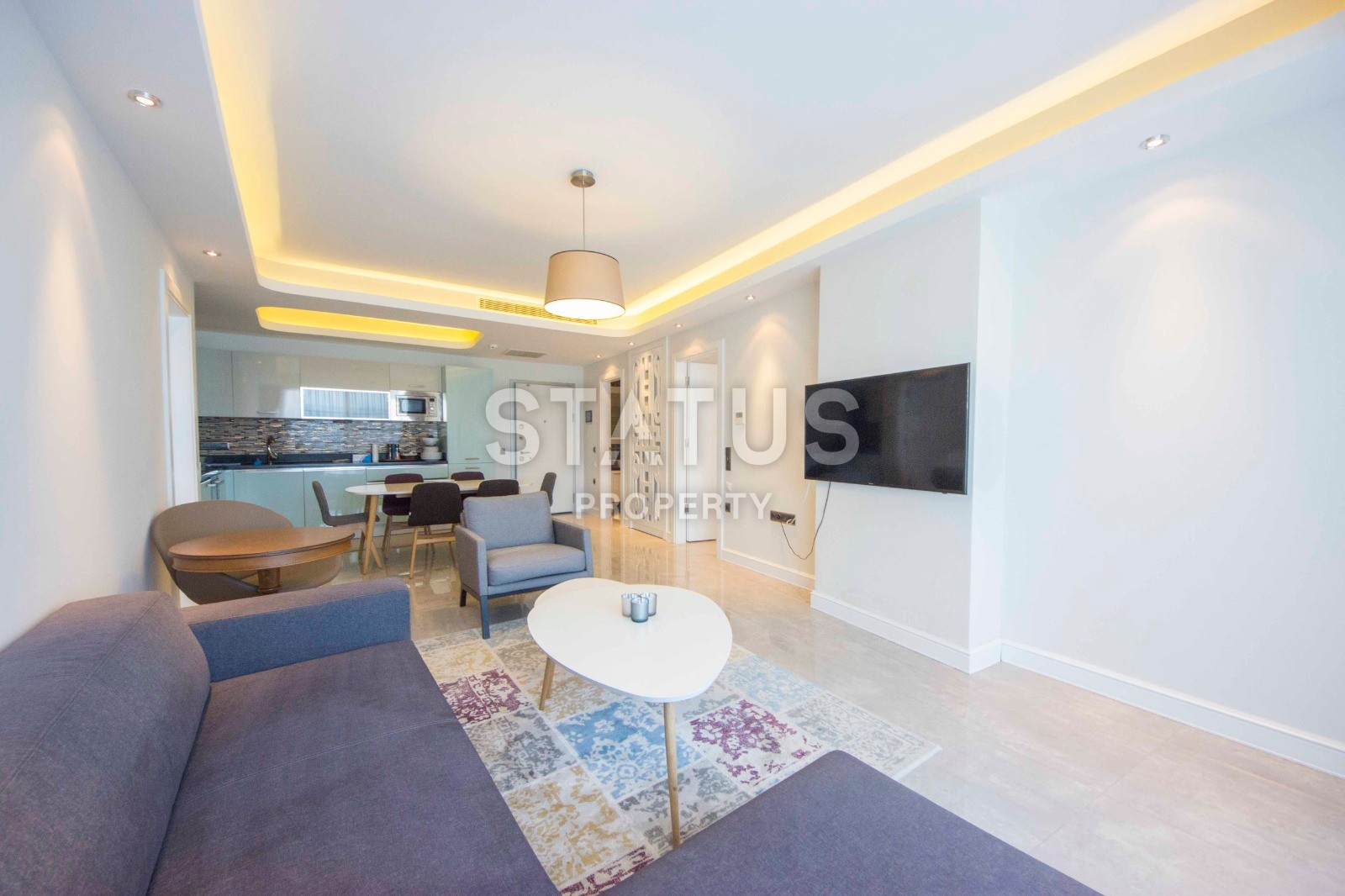 Просторная квартира планировки 2+1, 156 м 2 в комплексе класса люкс отельного типа с собственным пляжем, район Конаклы, Аланья фото 13