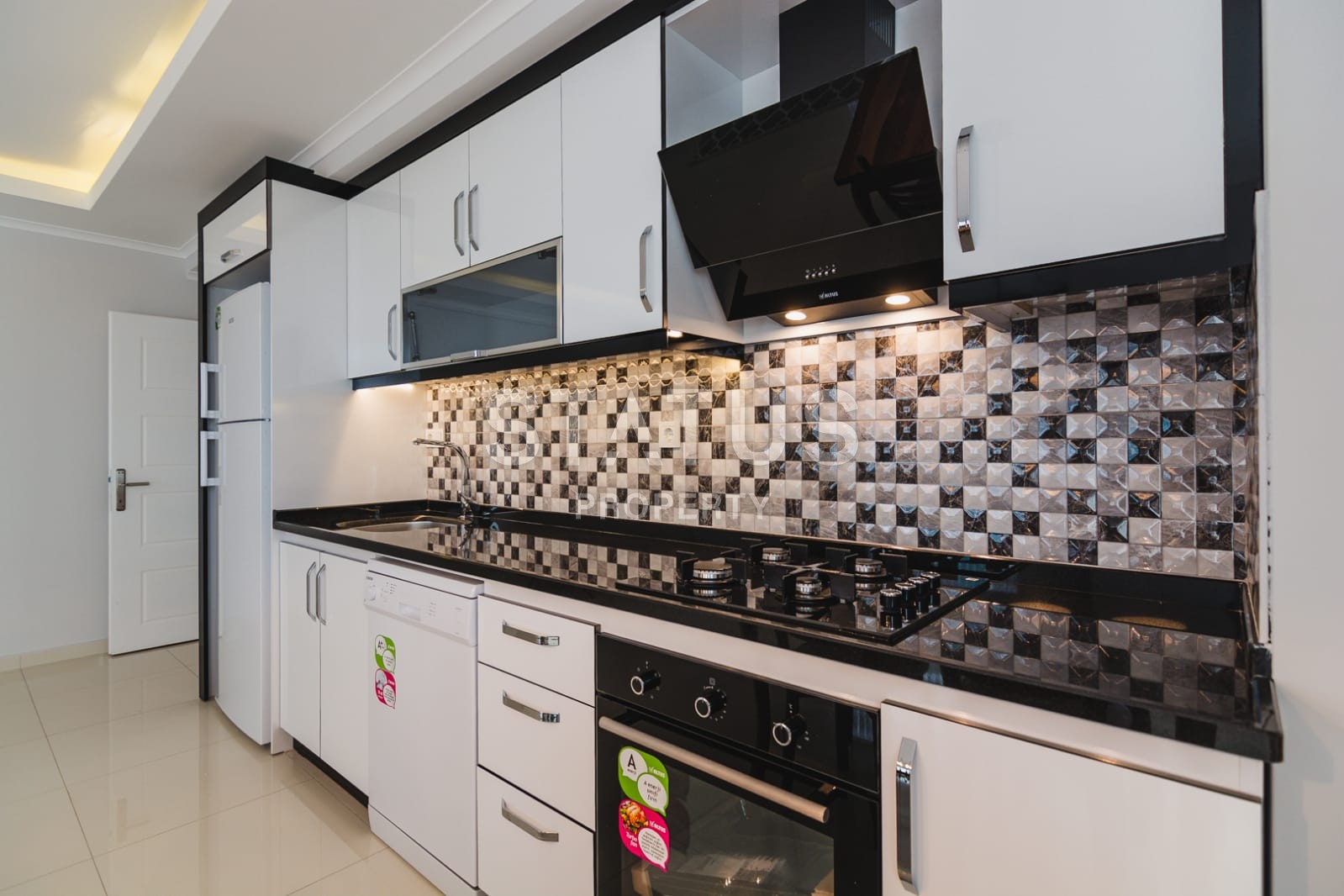 Двух уровневый пентхаус 2+1 с видом на море и горы, 150 м2. Алания, Махмутлар. фото 10