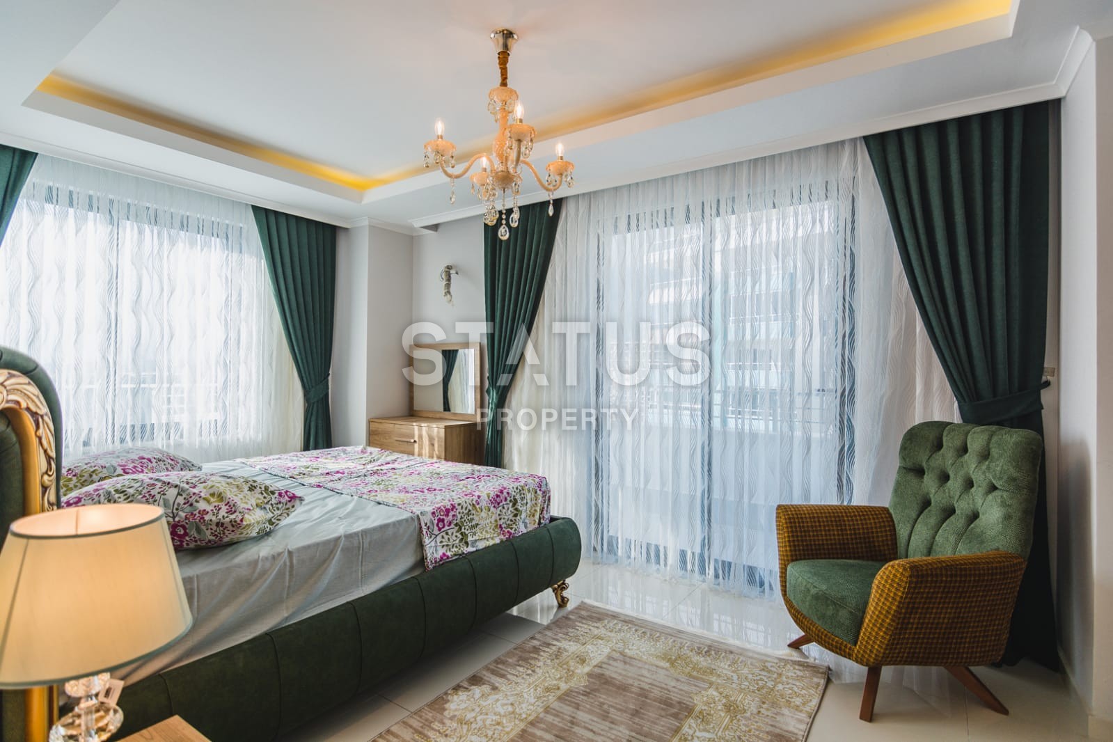 Двух уровневый пентхаус 2+1 с видом на море и горы, 150 м2. Алания, Махмутлар. фото 18