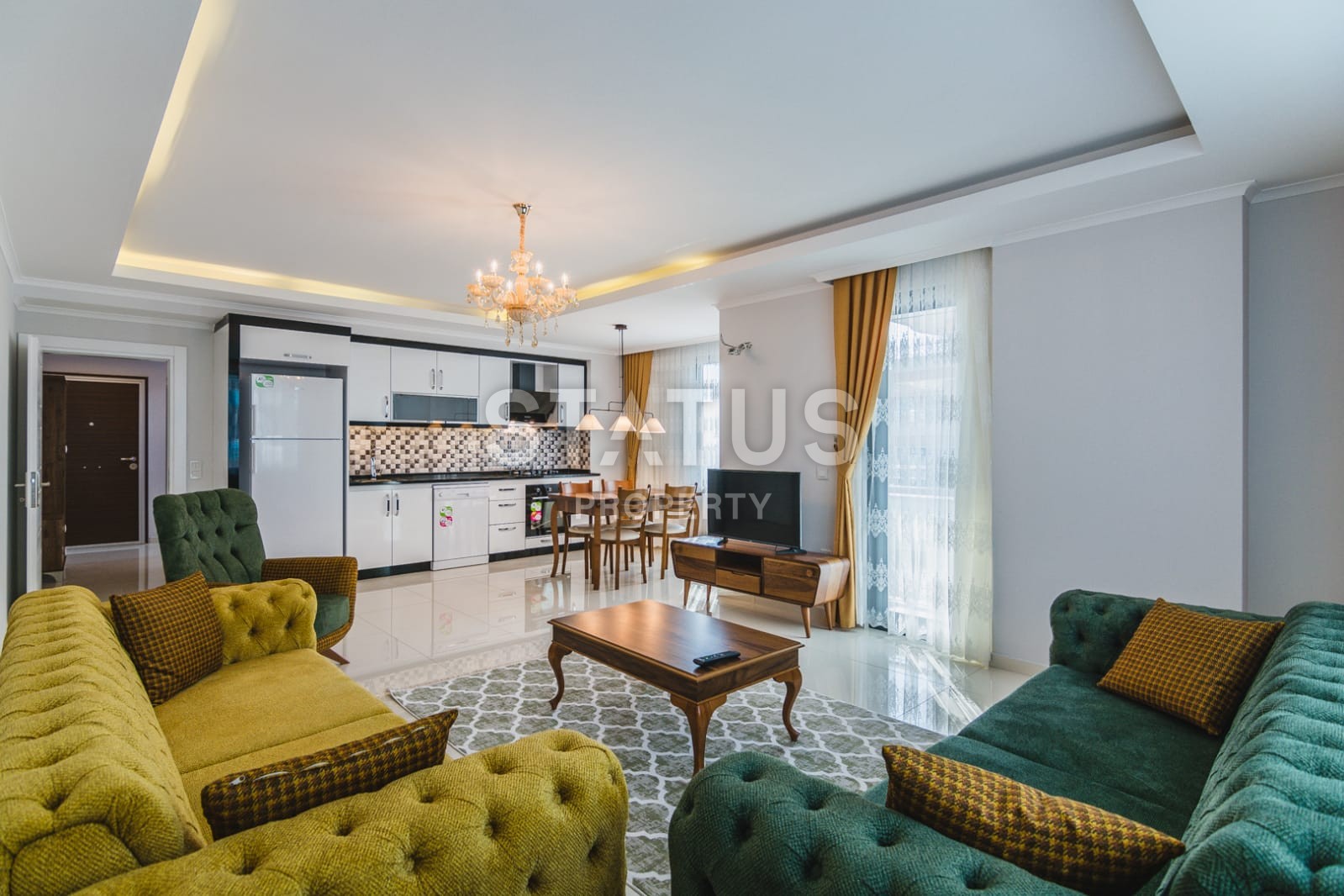 Двух уровневый пентхаус 2+1 с видом на море и горы, 150 м2. Алания, Махмутлар. фото 19