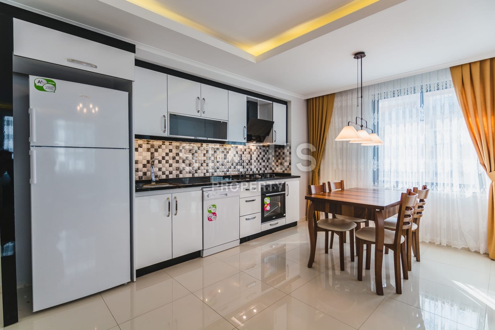 Двух уровневый пентхаус 2+1 с видом на море и горы, 150 м2. Алания, Махмутлар. фото 21