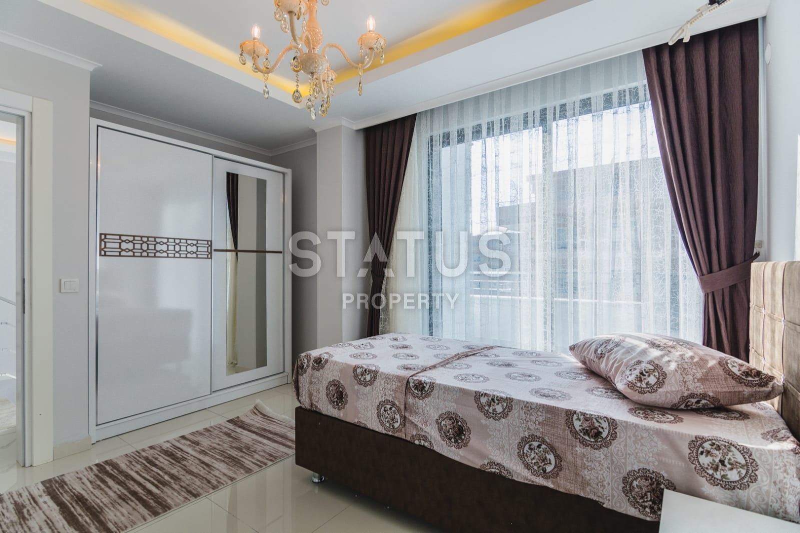 Двух уровневый пентхаус 2+1 с видом на море и горы, 150 м2. Алания, Махмутлар. фото 22