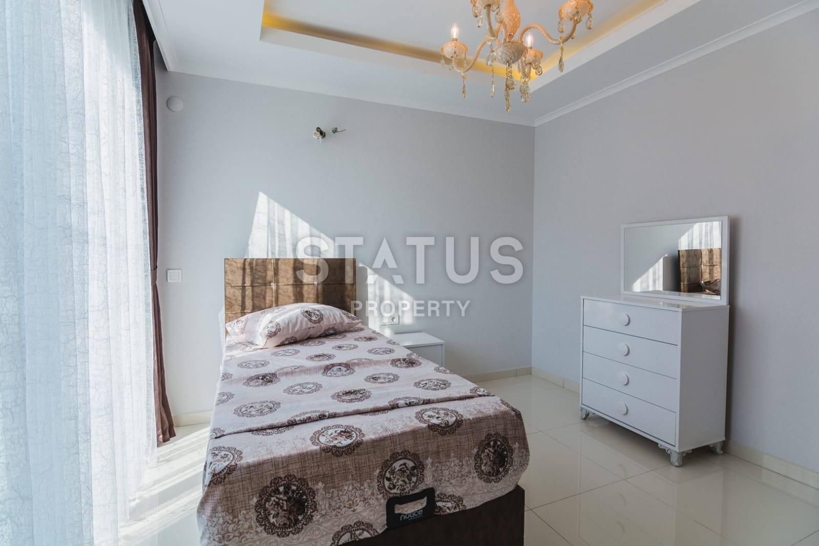 Двух уровневый пентхаус 2+1 с видом на море и горы, 150 м2. Алания, Махмутлар. фото 25