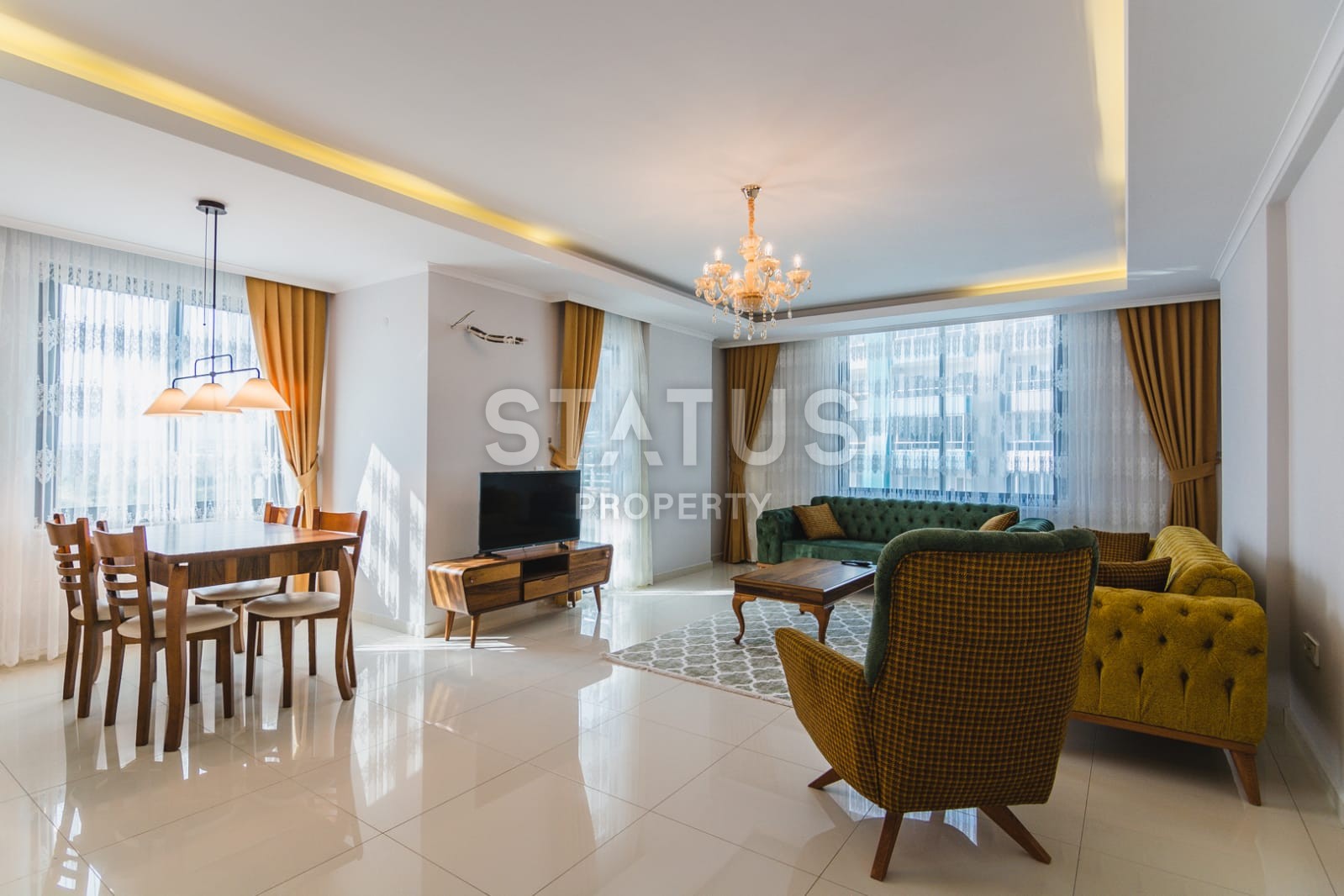 Двух уровневый пентхаус 2+1 с видом на море и горы, 150 м2. Алания, Махмутлар. фото 38