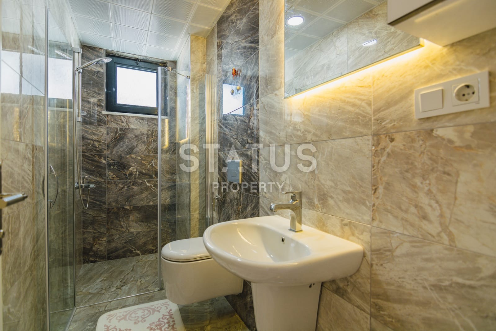 Двух уровневый пентхаус 2+1 с видом на море и горы, 150 м2. Алания, Махмутлар. фото 41