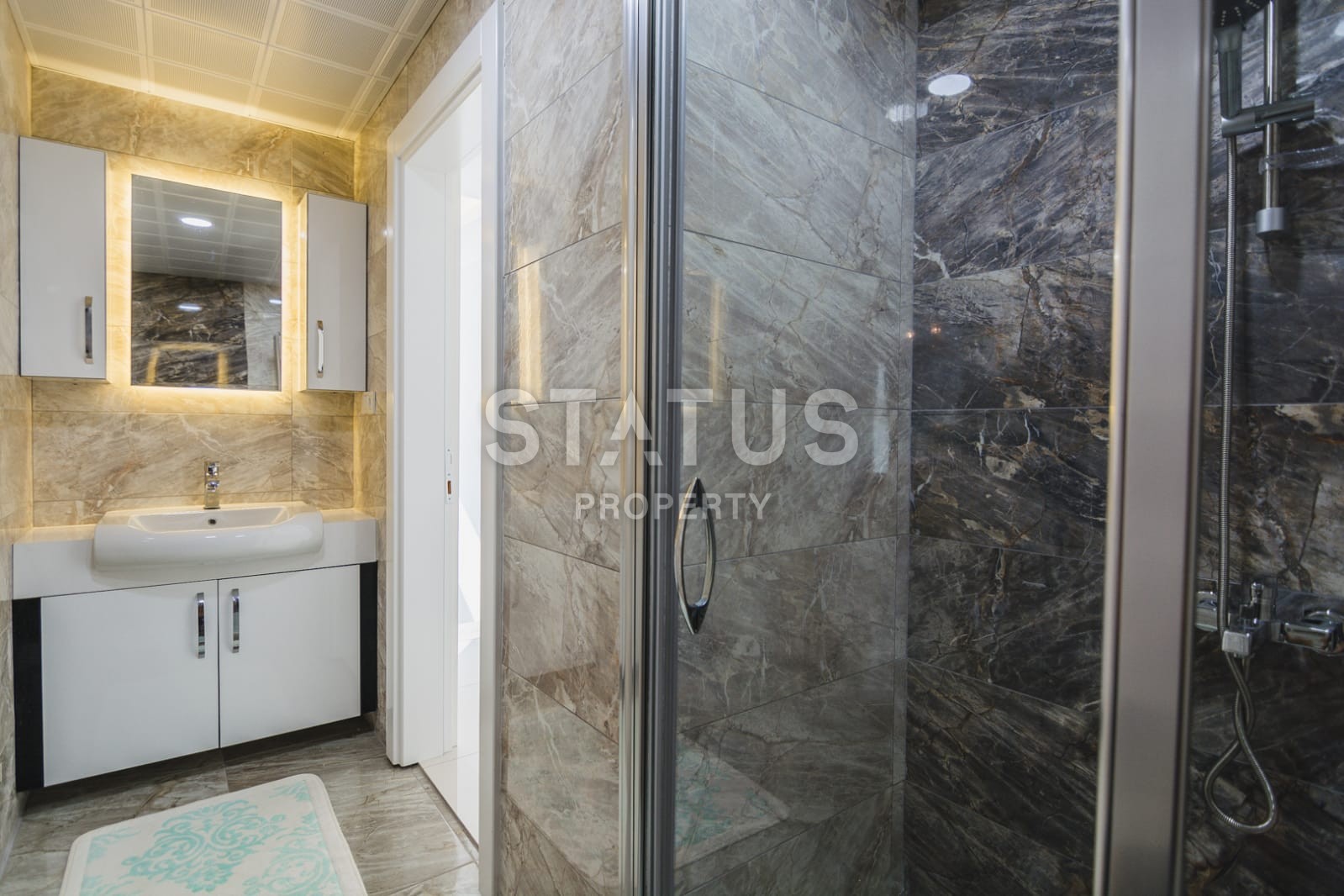 Двух уровневый пентхаус 2+1 с видом на море и горы, 150 м2. Алания, Махмутлар. фото 42