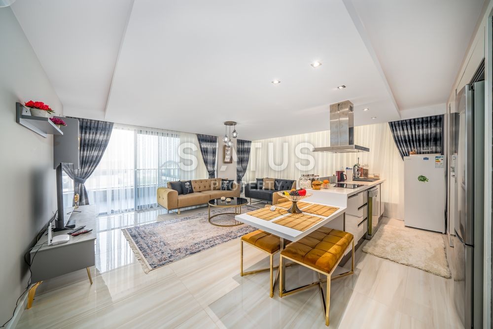 Апартаменты 2+1 с панорамным видом в элитном комплексе, 110 м2. Каргыджак, Алания. фото 3