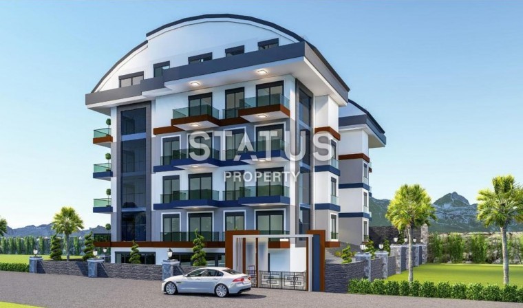 Двухуровневая квартира 2+1 ремонтом на этапе строительства в Махмутларе, 110 м2. фото 1