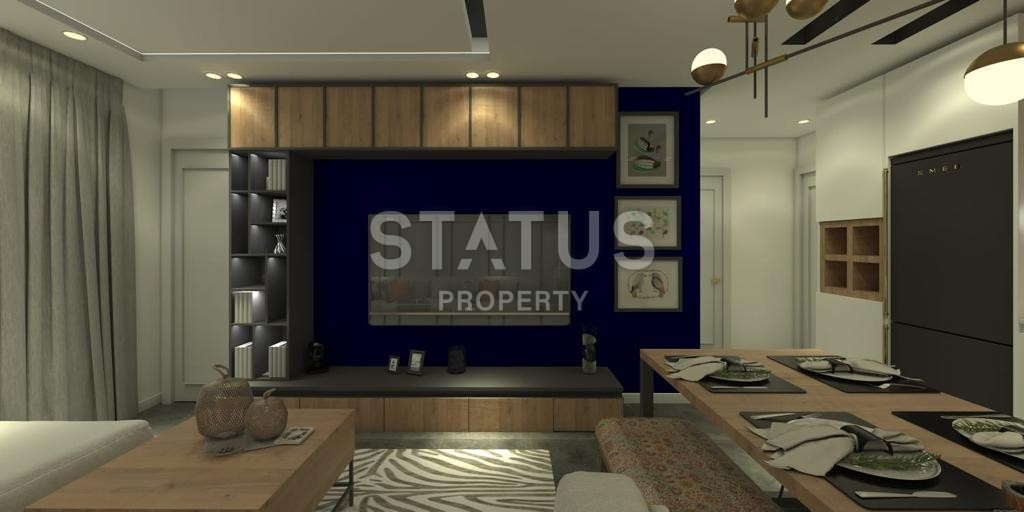 Двухуровневая квартира 2+1 ремонтом на этапе строительства в Махмутларе, 110 м2. фото 10