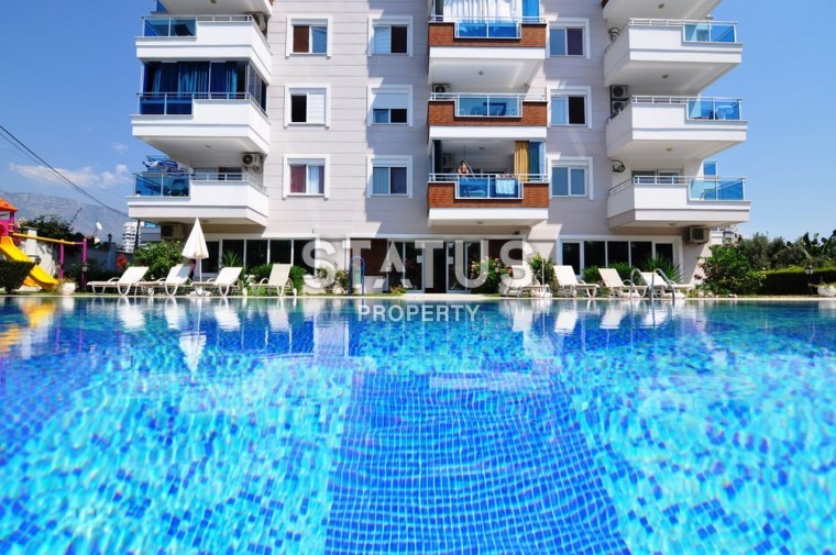 Апартаменты 1+1 с прекрасным видом на исторический город Наула и море, 75 м2. Махмутлар , Алания. фото 1